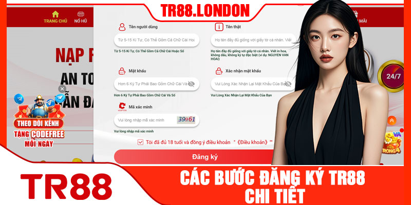 Các Bước Đăng Ký TR88 Chi Tiết