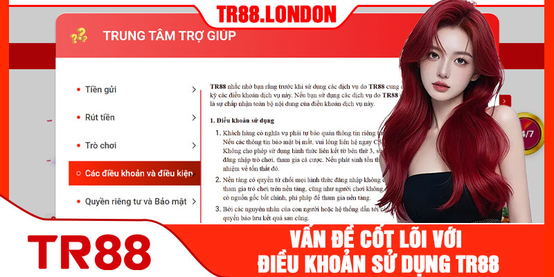 Vấn Đề Cốt Lõi Với Điều Khoản Sử Dụng TR88